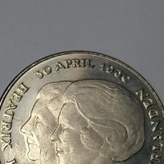 Monete antiche di Oceania: PAISES BAJOS HOLANDA - 2½ GULDEN 1980 KM201 - 30 APRIL 1980 BEATRIX KONINGIN DER NEDERLANDEN