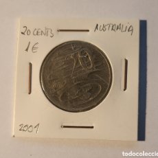 Monete antiche di Oceania: MONEDA DE AUSTRALIA 2001. 20 CÉNTIMOS