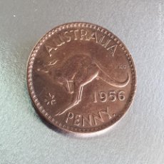 Monedas antiguas de Oceanía: MONEDA-AUSTRALIA-PENNY-1956-ISABEL II-COBRE-ESCASA-COLECCIONISTAS