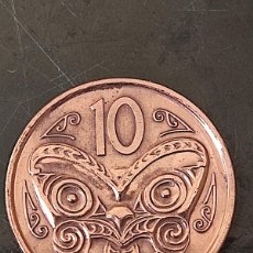 Monedas antiguas de Oceanía: 10 CENTAVOS 2015 NUEVA ZELANDA (LA MÁS VALIOSA)
