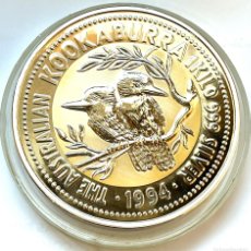Monedas antiguas de Oceanía: AUSTRALIA 30 DOLARES 1 KILO PLATA PURA 1994 KOOKABURRA
