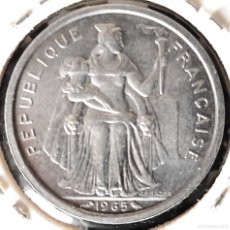 Monedas antiguas de Oceanía: POLYNESIA FRANCESA (1962-) - 2 FRANCOS 1965 - COLECTIVIDAD FRANCESA DE ULTRAMAR - A - 2,70 GR. ALUMI