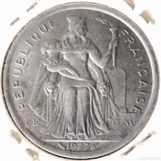 Monedas antiguas de Oceanía: POLYNESIA FRANCESA (1962-) - 2 FRANCOS 1977 - COLECTIVIDAD FRANCESA DE ULTRAMAR - A - 2,70 GR. ALUMI