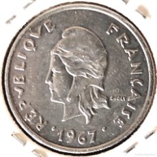 Monedas antiguas de Oceanía: POLYNESIA FRANCESA (1962-) - 10 FRANCOS 1967 - COLECTIVIDAD FRANCESA DE ULTRAMAR - 6 GR. NICKEL