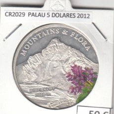 Monedas antiguas de Oceanía: CR2029 MONEDA PALAU 5 DOLARES 2012 PLATA