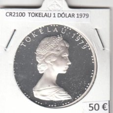 Monedas antiguas de Oceanía: CR2100 MONEDA TOKELAU 1 DÓLAR 1979 PLATA