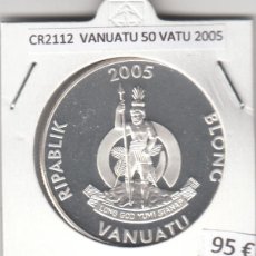 Monedas antiguas de Oceanía: CR2112 MONEDA VANUATU 50 VATU 2005 PLATA