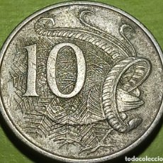 Monedas antiguas de Oceanía: AUSTRALIA 10 CENTS 1967