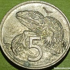Monedas antiguas de Oceanía: NUEVA ZELANDA 5 CENTS 1971