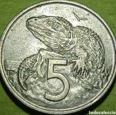 Monedas antiguas de Oceanía: NUEVA ZELANDA 5 CENTS 1967