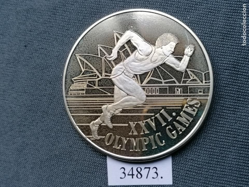 Monedas antiguas de Ocean&iacute;a: Medalla Olimpiada Sydney 2000 - Foto 2