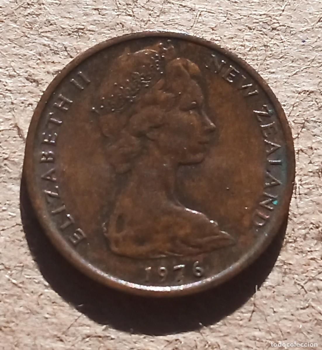 Monedas antiguas de Ocean&iacute;a: NUEVA ZELANDA - 1 CENT 1976 MBC- - Foto 1