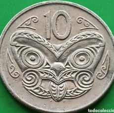 Monedas antiguas de Oceanía: NUEVA ZELANDA 10 CENTS 1978