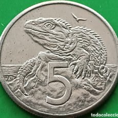 Monedas antiguas de Oceanía: NUEVA ZELANDA 5 CENTS 1987