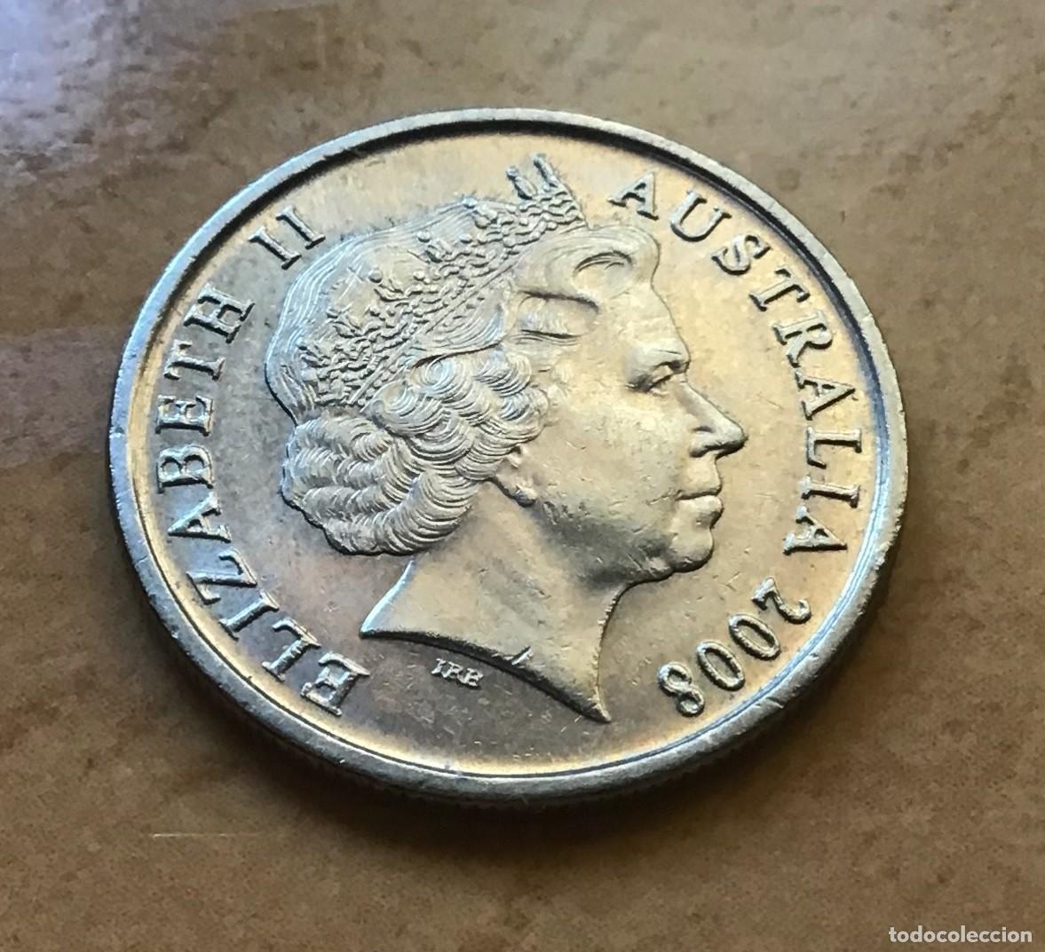 Monedas antiguas de Ocean&iacute;a: 5 centavos de Australia. A&ntilde;o 2008 - Foto 2