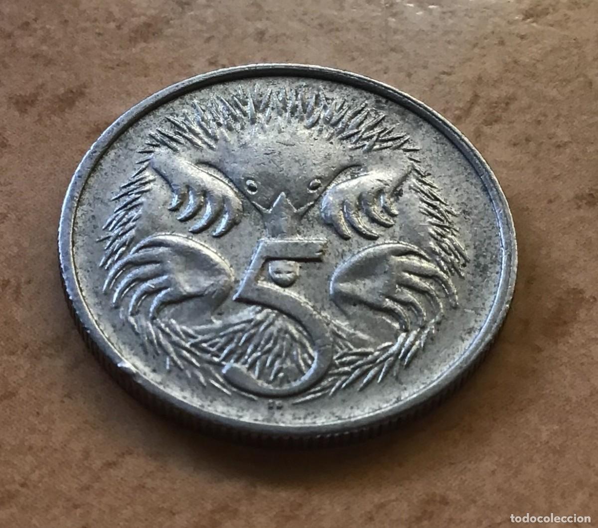 Monedas antiguas de Ocean&iacute;a: 5 centavos de Australia. A&ntilde;o 1981 - Foto 1