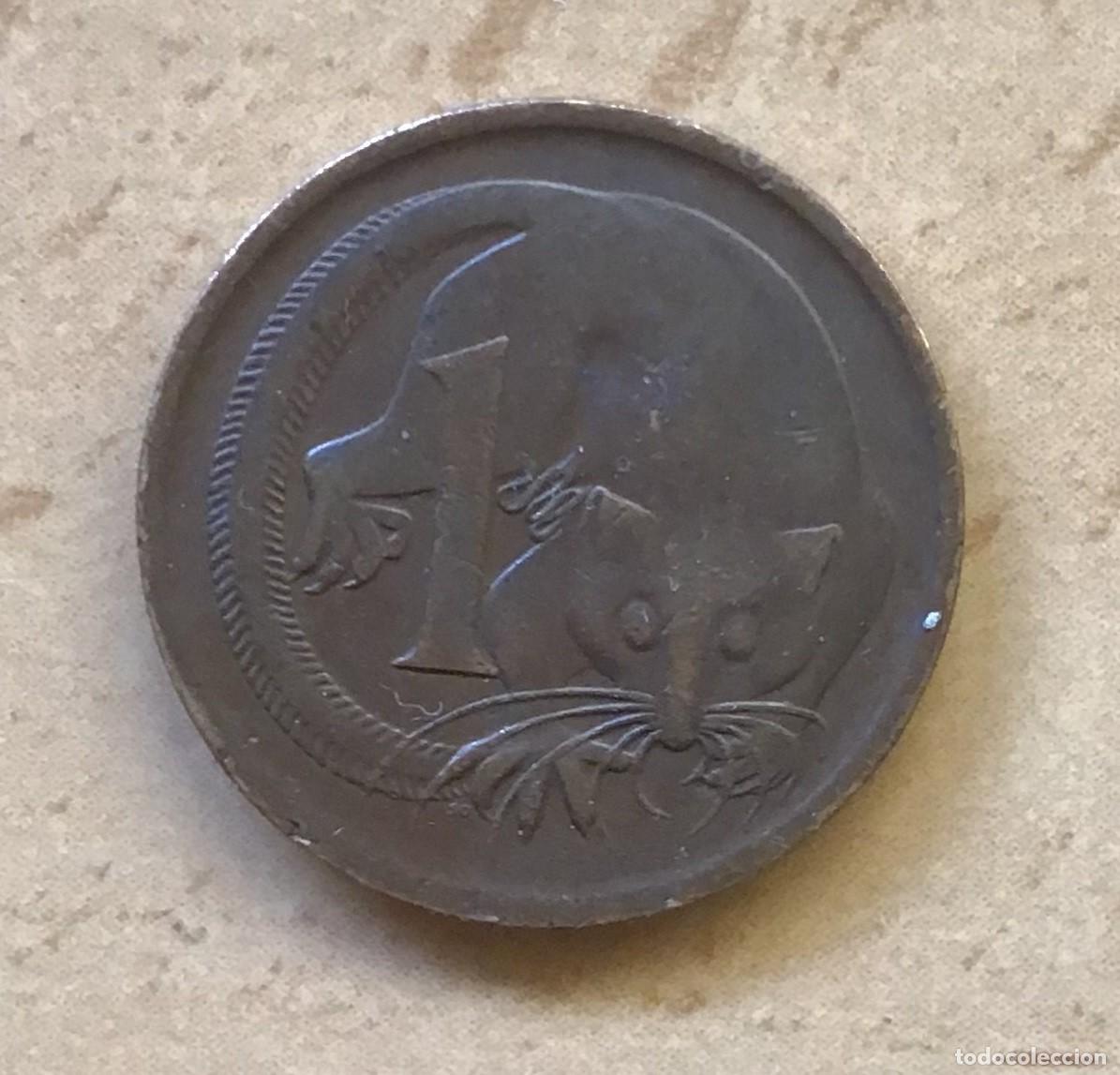 Monedas antiguas de Ocean&iacute;a: 1 centavo de Australia. A&ntilde;o 1966 - Foto 1