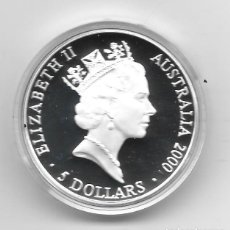 Monedas antiguas de Oceanía: AUSTRALIA- 5 DOLARES-SYDNEY 2000-1 ONZA-PLATA 999-