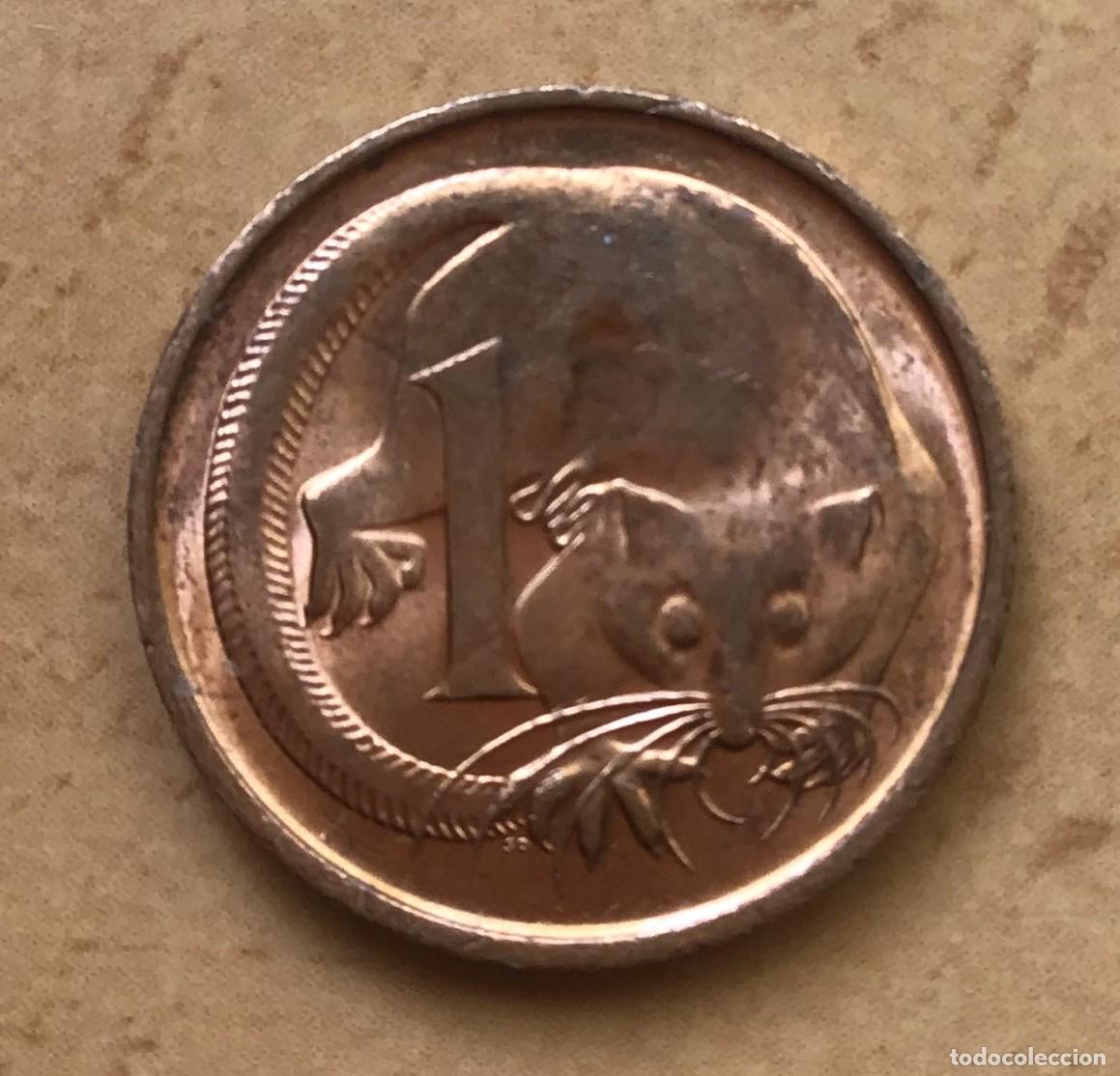 Monedas antiguas de Ocean&iacute;a: 1 centavo de Australia. A&ntilde;o 1971 - Foto 1