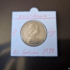 Monedas antiguas de Oceanía: AUSTRALIA 20 CENTIMOS 1977 BC KM=66 (CUPRONIQUEL)