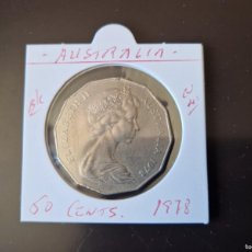 Monedas antiguas de Oceanía: AUSTRALIA 50 CENTIMOS 1978 BC KM=67 (CUPRONIQUEL)