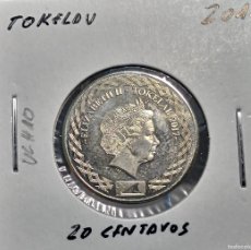 Monedas antiguas de Oceanía: TOKELAU 20 CENTAVOS/CENTS 2017 UC#10 SC UNC.