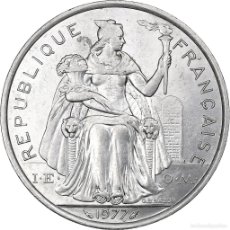 Monedas antiguas de Oceanía: [#224509] POLINESIA FRANCESA, 5 FRANCS, 1977, PARIS, ALUMINIO, EBC, KM:12