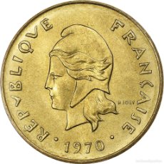 Monedas antiguas de Oceanía: [#224514] NUEVAS HÉBRIDAS, 5 FRANCS, 1970, PARIS, NÍQUEL - LATÓN, EBC, KM:6.1