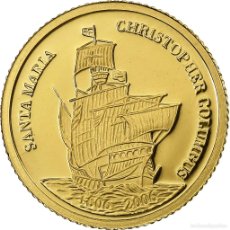 Monedas antiguas de Oceanía: [#1156806] PALAOS, DOLLAR, SANTA MARIA, 2006, ORO, FDC