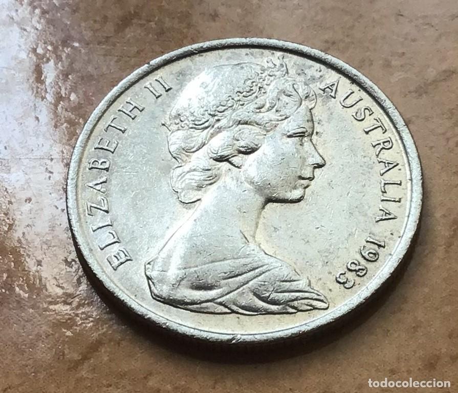 Monedas antiguas de Ocean&iacute;a: 5 centavos de Australia. A&ntilde;o 1983 - Foto 2