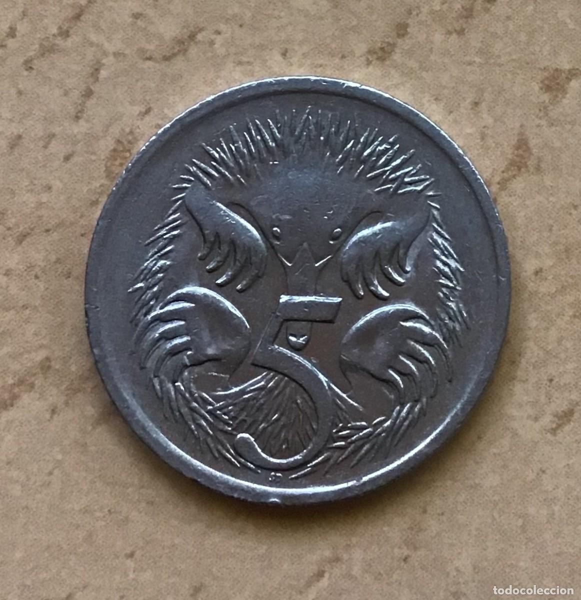 Monedas antiguas de Ocean&iacute;a: 5 centavos de Australia. A&ntilde;o 1989 - Foto 1