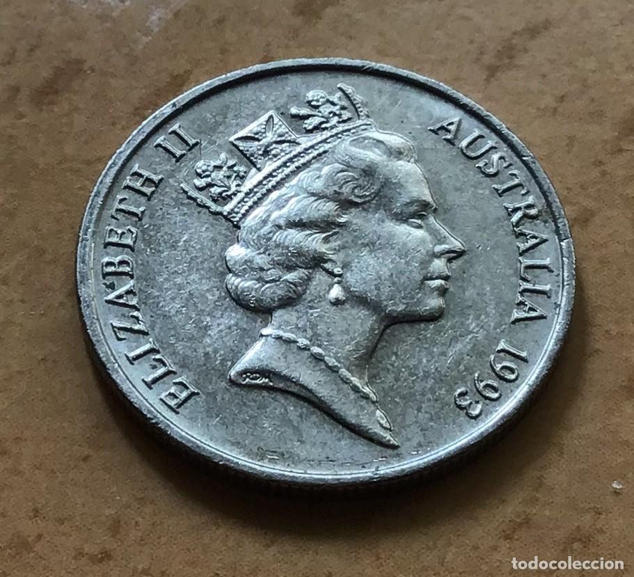 Monedas antiguas de Ocean&iacute;a: 5 centavos de Australia. A&ntilde;o 1993 - Foto 2