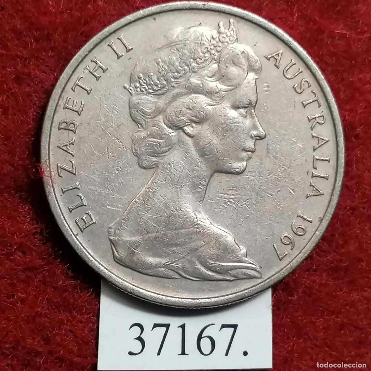 Monedas antiguas de Ocean&iacute;a: Australia 20 centimos 1967 - Foto 2