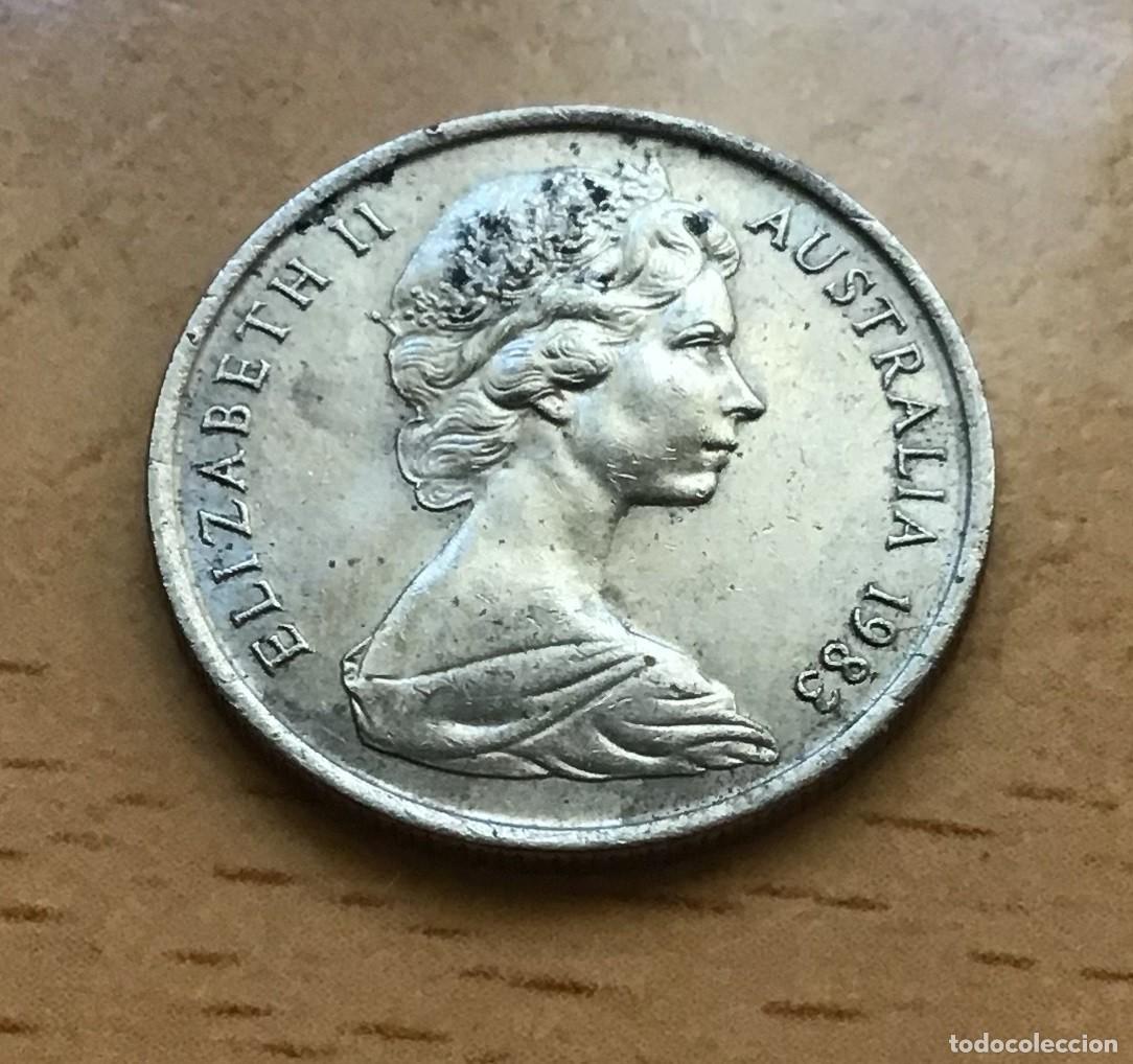 Monedas antiguas de Ocean&iacute;a: 5 centavos de Australia. A&ntilde;o 1983 - Foto 2