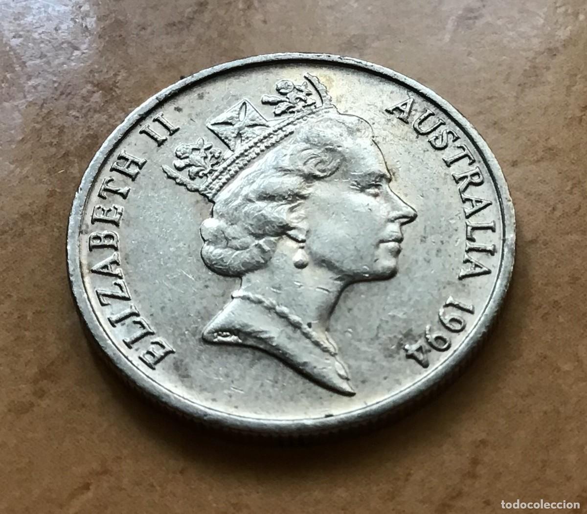 Monedas antiguas de Ocean&iacute;a: 5 centavos de Australia. A&ntilde;o 1994 - Foto 2