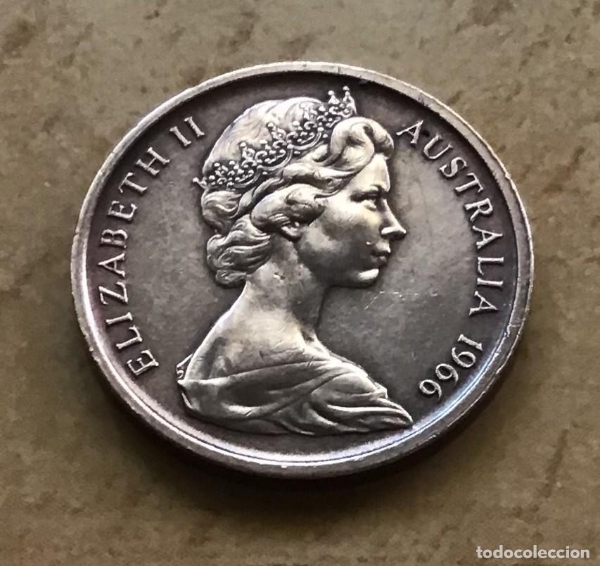 Monedas antiguas de Ocean&iacute;a: 1 centavo de Australia. A&ntilde;o 1966 - Foto 2