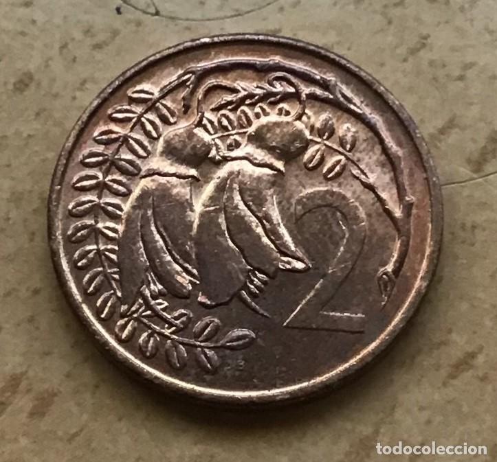 Monedas antiguas de Ocean&iacute;a: 2 centavos de Nueva Zelanda. A&ntilde;o 1982 - Foto 1