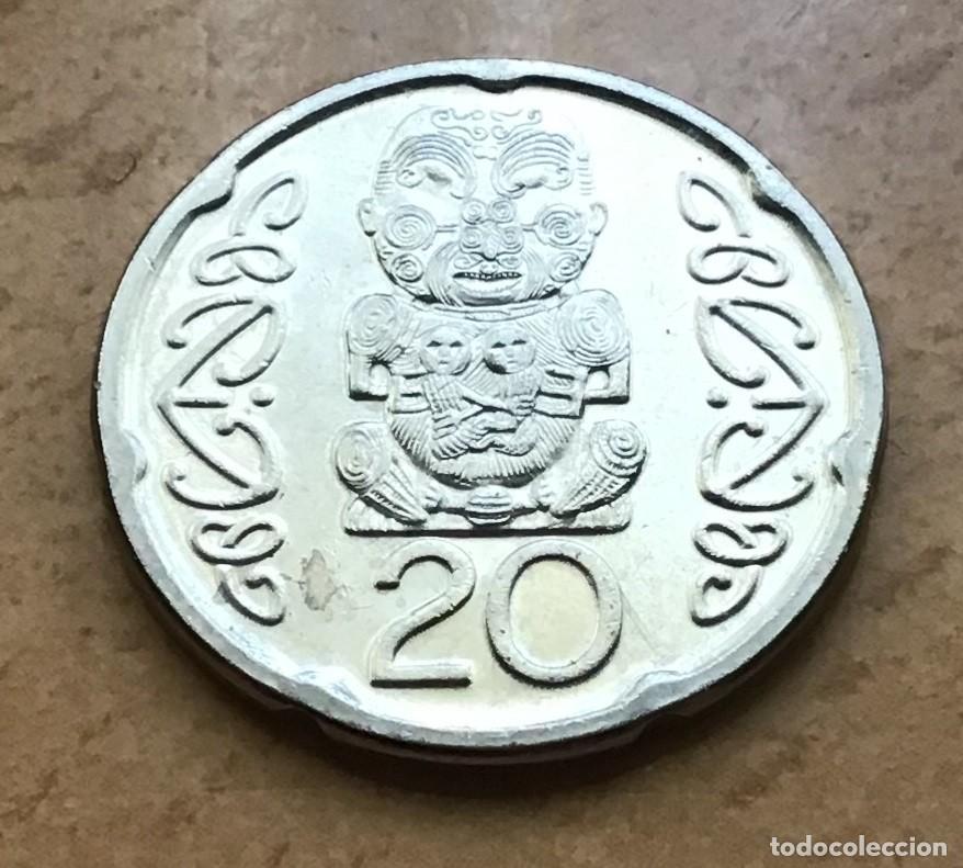 Monedas antiguas de Ocean&iacute;a: 20 centavos de Nueva Zelanda. A&ntilde;o 2006 - Foto 1