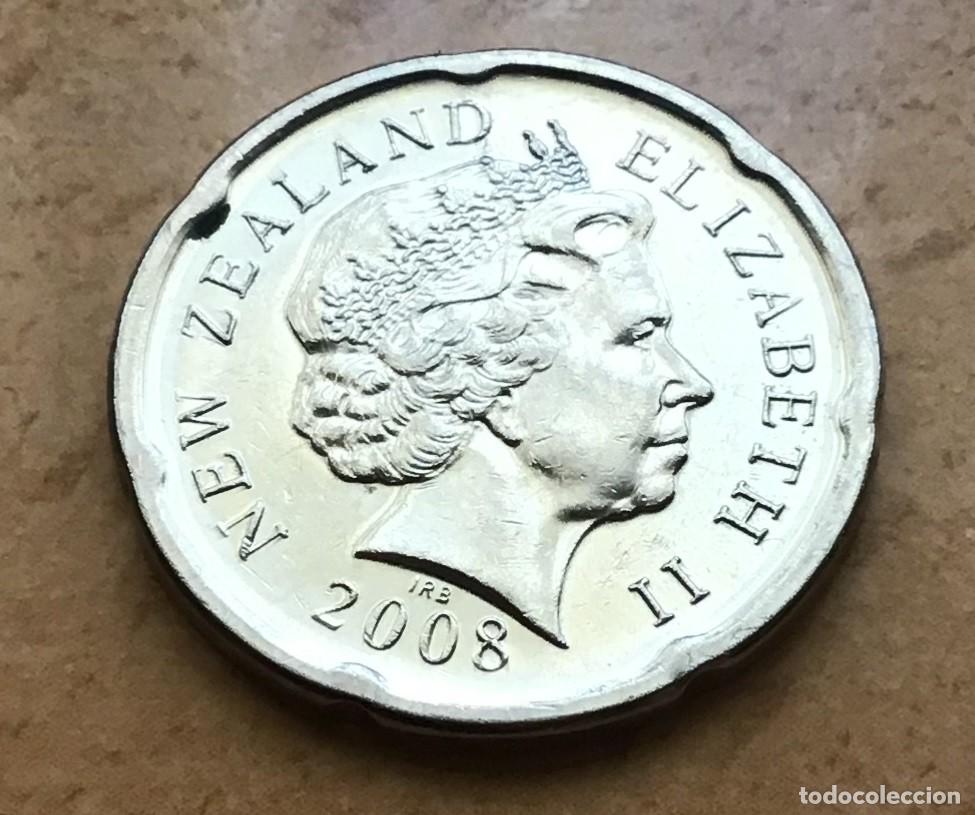 Monedas antiguas de Ocean&iacute;a: 20 centavos de Nueva Zelanda. A&ntilde;o 2008 - Foto 2