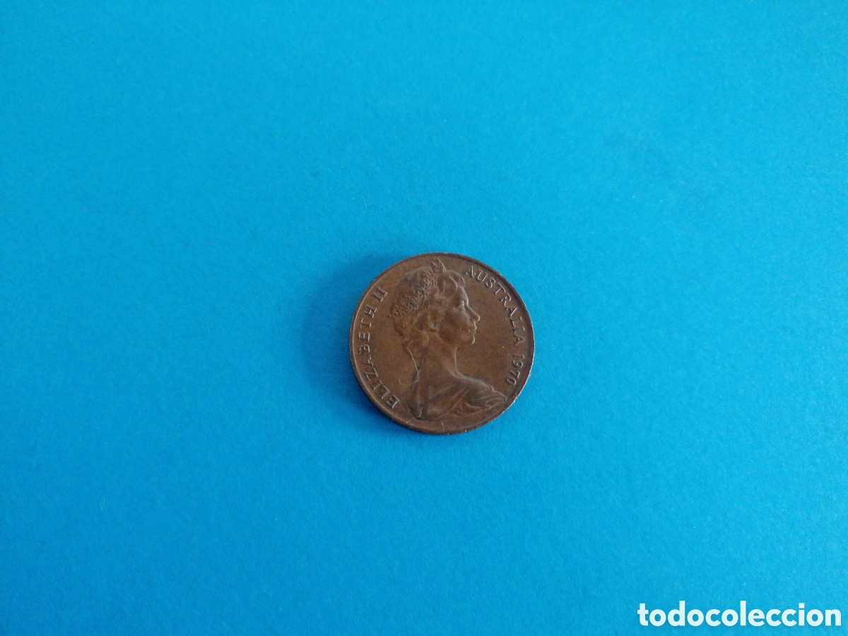 Monedas antiguas de Ocean&iacute;a: 2 cents de Australia 1970 - Foto 2