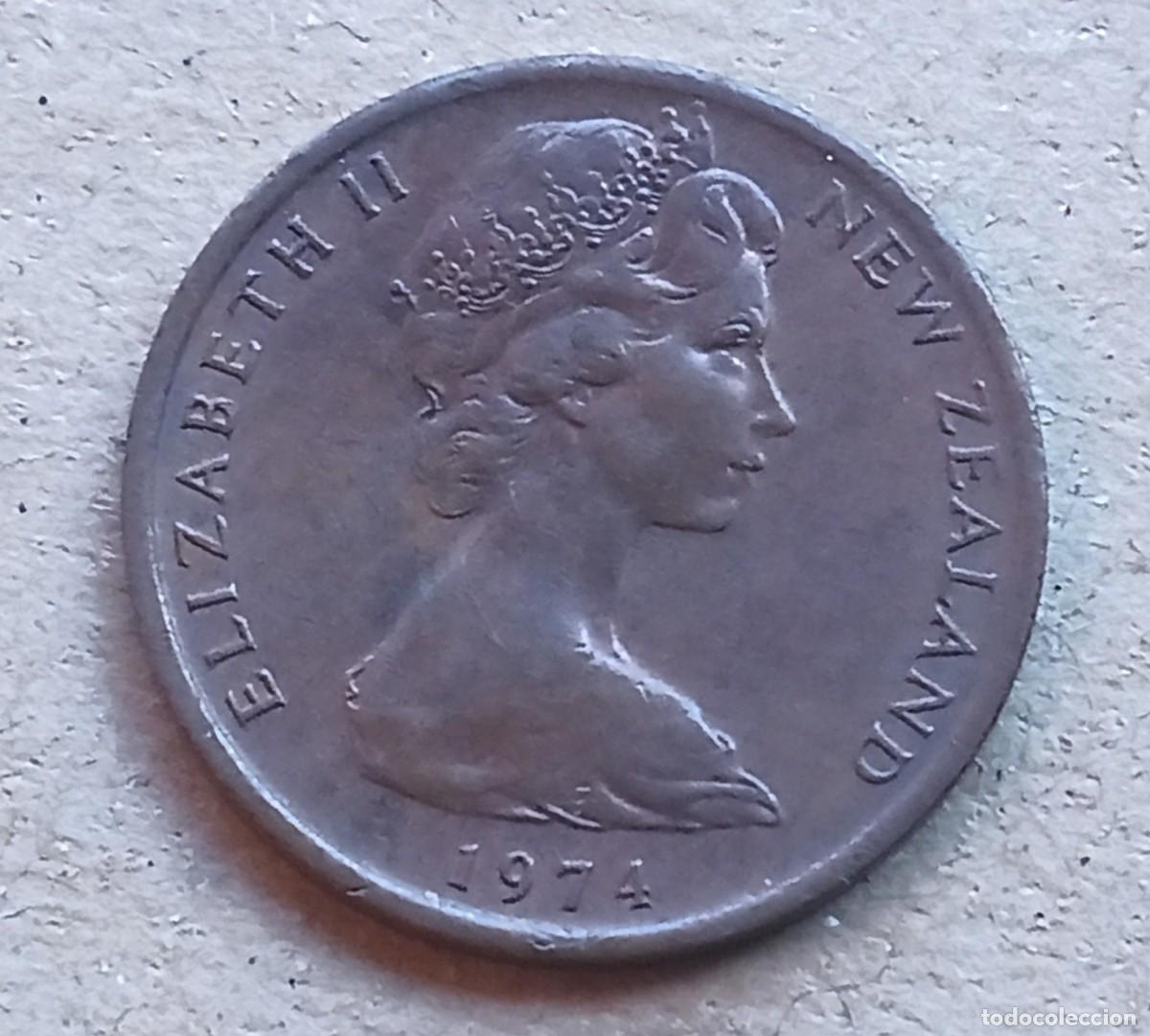 Monedas antiguas de Ocean&iacute;a: NUEVA ZELANDA - 1 CENT 1976 MBC- - Foto 1