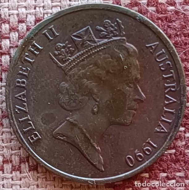 Monedas antiguas de Ocean&iacute;a: Moneda de 1 centavo de 1990 - Australia - Foto 2