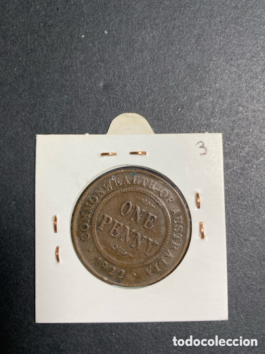 Monedas antiguas de Ocean&iacute;a: Moneda de Australia 1 penny - Foto 2