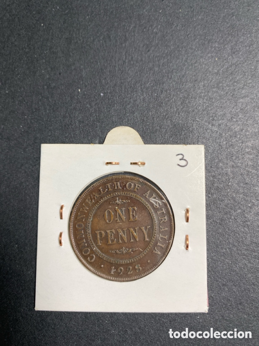 Monedas antiguas de Ocean&iacute;a: Moneda de Australia 1 penny - Foto 2