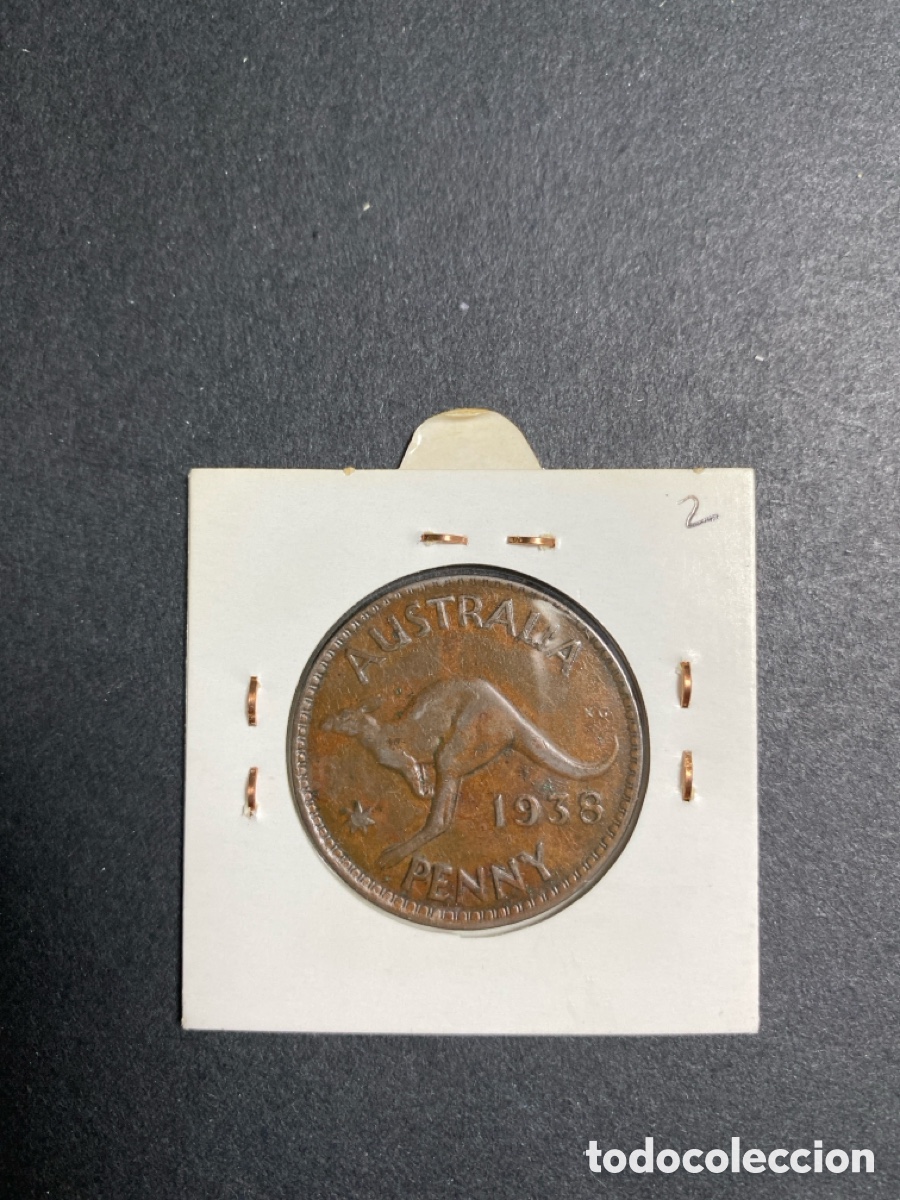 Monedas antiguas de Ocean&iacute;a: Moneda de Australia 1 penny - Foto 2