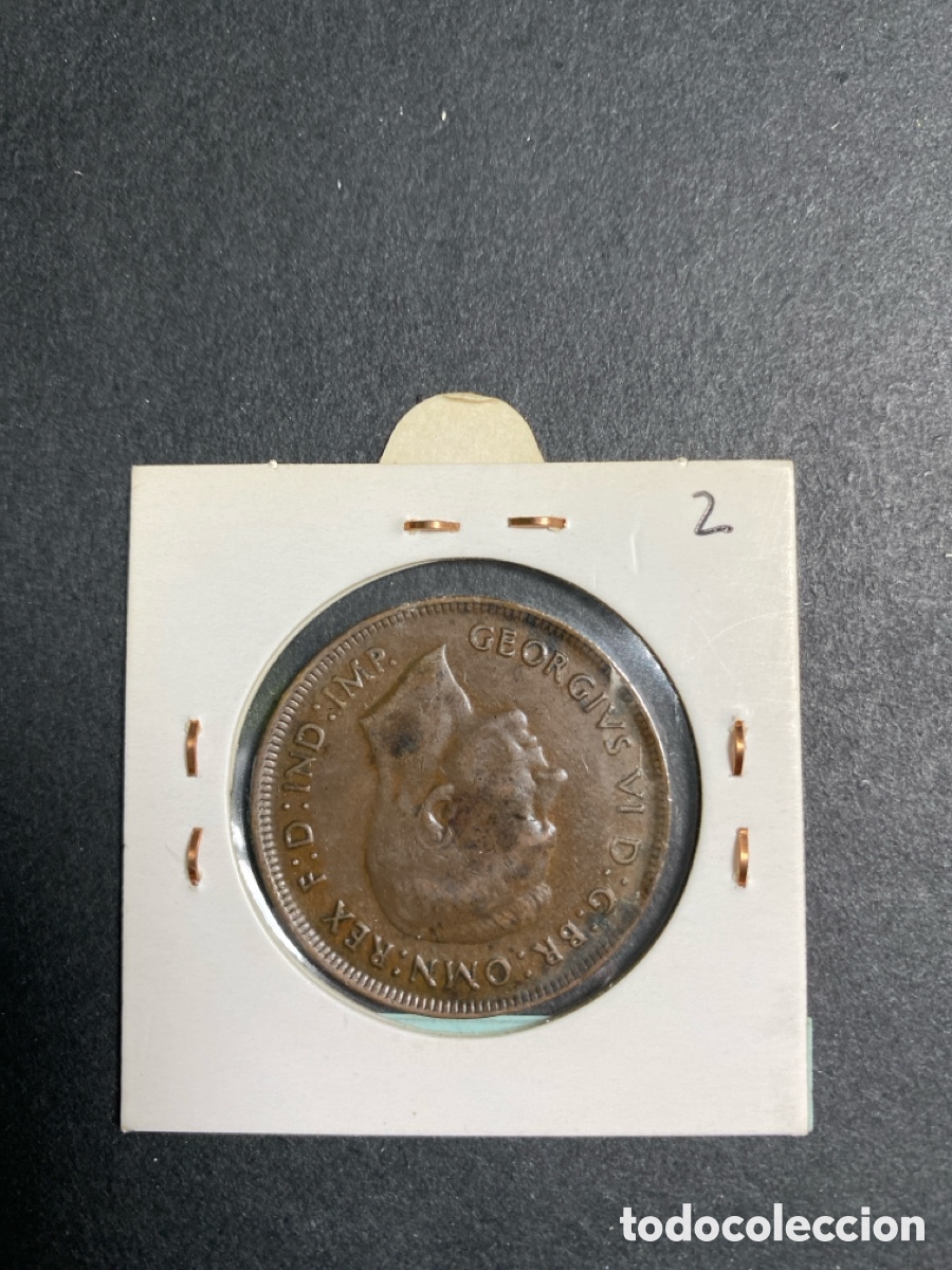Monedas antiguas de Ocean&iacute;a: Moneda de Australia 1 penny - Foto 2