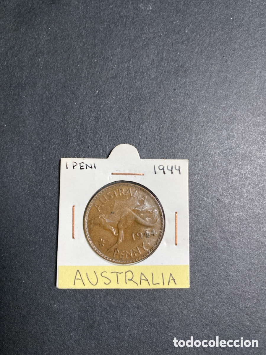 Monedas antiguas de Ocean&iacute;a: Moneda de Australia 1 penny - Foto 1