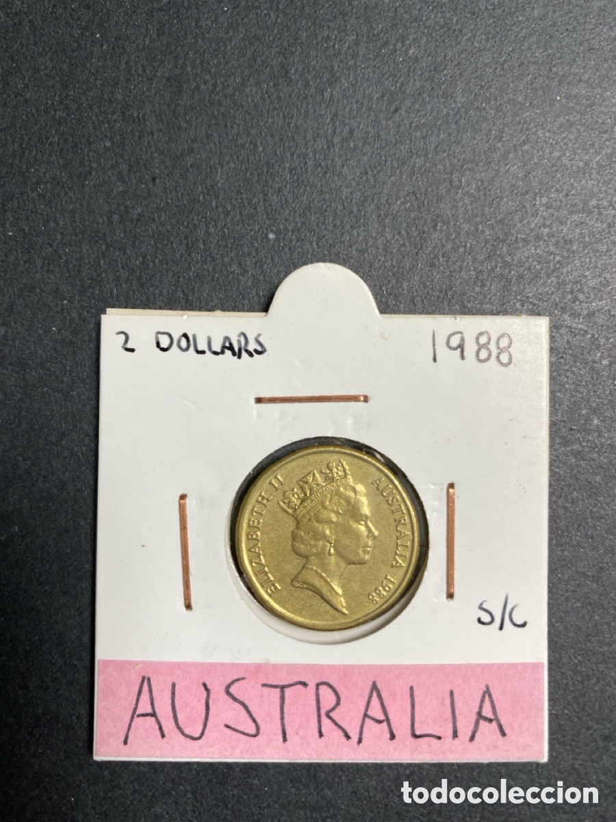 Monedas antiguas de Ocean&iacute;a: Moneda de Australia 2 dollars - Foto 1
