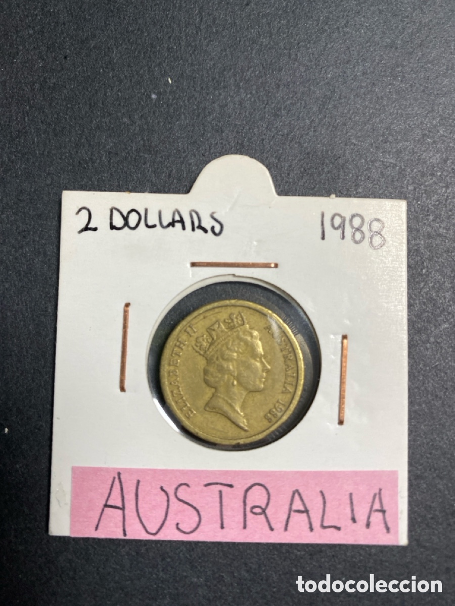 Monedas antiguas de Ocean&iacute;a: Moneda de Australia 2 dollars - Foto 1