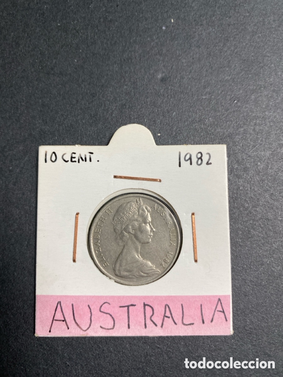 Monedas antiguas de Ocean&iacute;a: Moneda de Australia 10 cent - Foto 1
